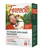 Астрафарм "Форсекто" капли инсектоакарицидные для собак и щенков весом от 5 до