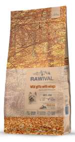 Rawival "Wild Gifts with Wings" с уткой и фазаном сухой корм для взрослых собак карликовых и мелких пород