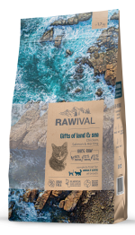 Rawival "Gifts of Land&Sea" с курицей и рыбой сухой корм для взрослых кошек
