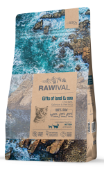Rawival "Gifts of Land&Sea" с курицей и рыбой сухой корм для котят