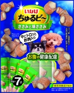 "Inaba Churu Bee" куриное филе и запеченное куриное мясо для здоровья ЖКТ лакомство-трубочки для собак 7шт.по