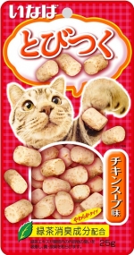 "Inaba Tobitsuku" cо вкусом куриного бульона запеченное лакомство для кошек
