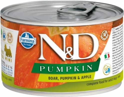N&D Dog Pumpkin с кабаном, яблоком и тыквой влажный корм для собак мелких пород