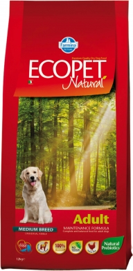 Ecopet Natural Adult с курицей сухой корм для взрослых собак