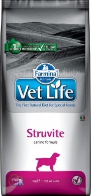 Vet Life Dog Struvite с курицей диетический сухой корм для собак при струвитных уролитах