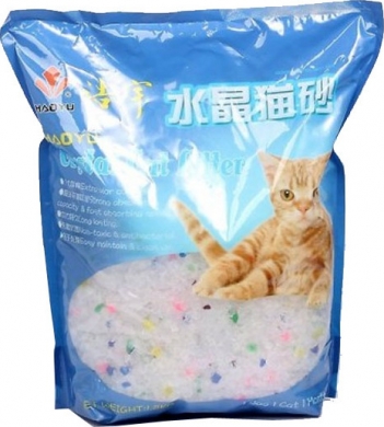 НаполнительCrystal Cat Цветные гранулы силикагель