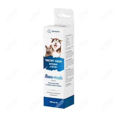VemedimВиме-отик гигиенический лосьон для ухода за ушами собак и кошек 100мл