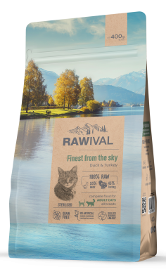RawivalFinest from the Sky с уткой и индейкой сухой корм для стерилизованных кошек