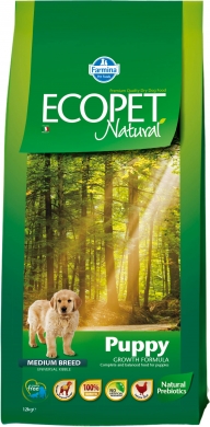 Ecopet Natural Puppy с курицей сухой корм для щенков