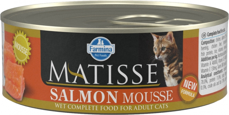 Matisse мусс с лососем влажный корм для кошек