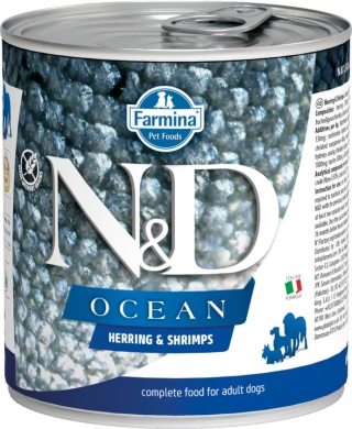 N&D Dog Ocean сельдь и креветки влажный корм для собак
