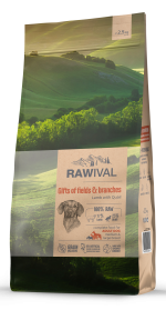Rawival "Gifts of Fields&Branches" с ягненком и перепелом сухой корм для взрослых собак средних и крупных пород