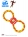 Buckle-Down игрушка для собак мячик на веревкеФлэш мультицвет 29см